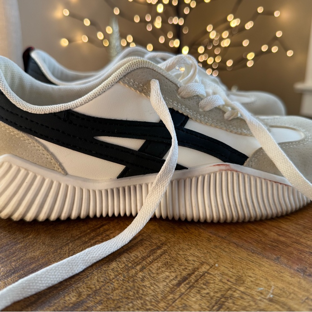 De Florence leather Black and white Athletic Sneakers - Picture 2 of 7